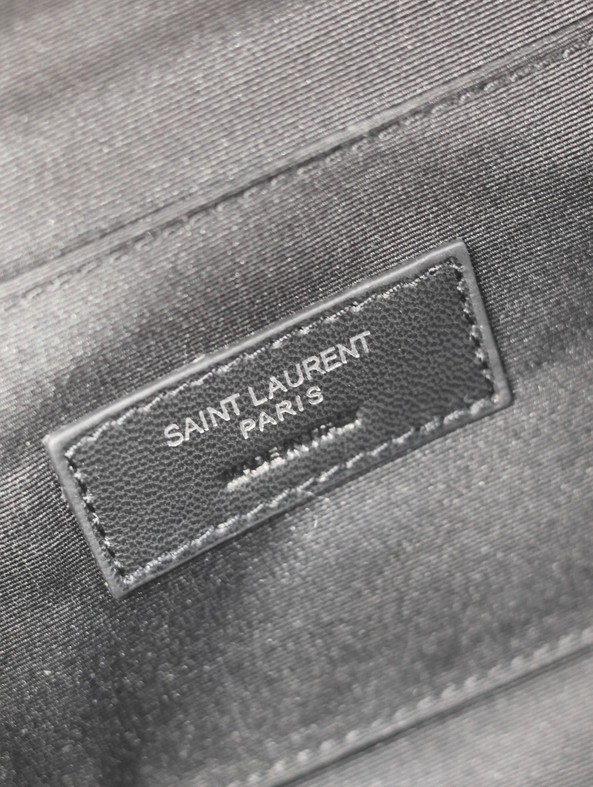 YSL 25S CLASSIC CROSSBODY BAG 26 IN BLACK CANVAS SILVER HARDWARE
